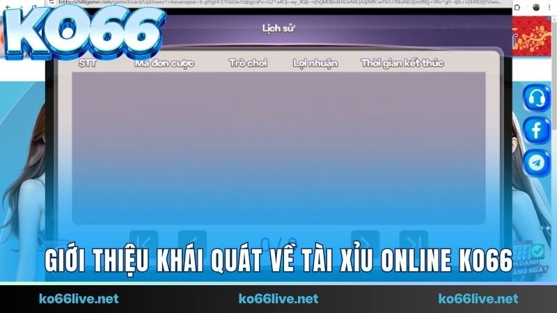 Giới thiệu khái quát về tài xỉu online Ko66 