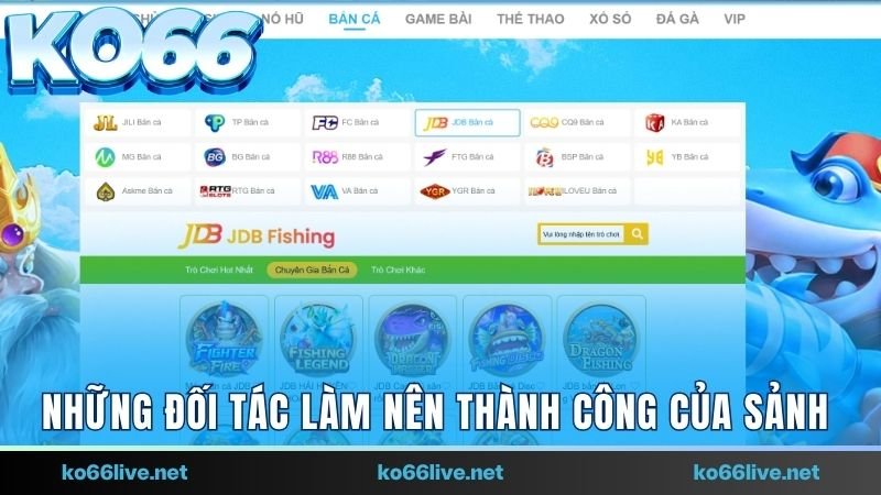 Những đối tác làm nên thành công của sảnh 