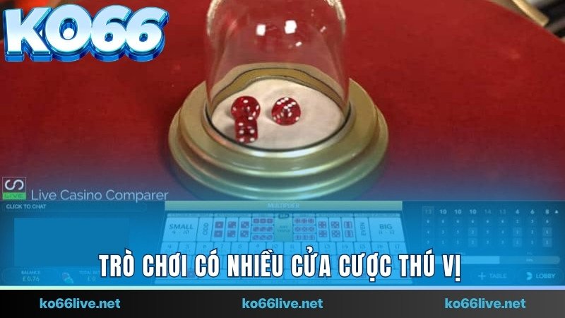 Trò chơi có nhiều cửa cược thú vị