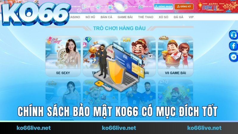 Chính sách bảo mật Ko66 có mục đích tốt