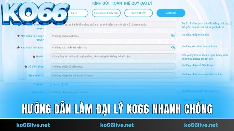 Hướng dẫn đăng ký hợp tác cùng nhà cái nhanh chóng