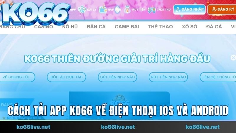 Hướng dẫn tải app KO66