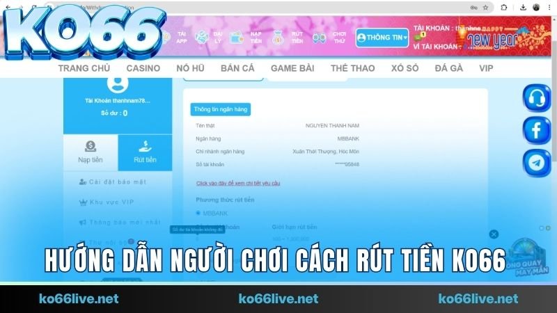 rút tiền Ko66